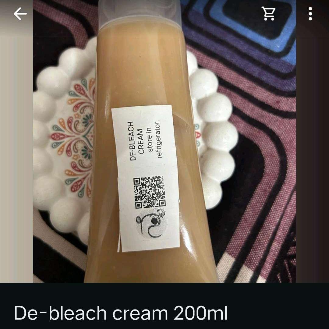 De-bleach cream