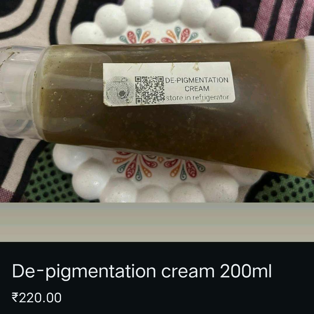 De-pigmentation cream